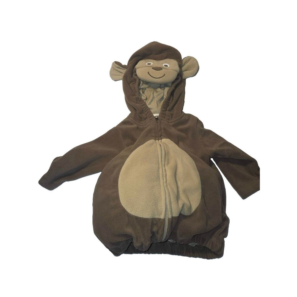 Carters Boys Girls Monkey Costume Size 3-6 Month Halloween Chimp Warm  Hood Tail